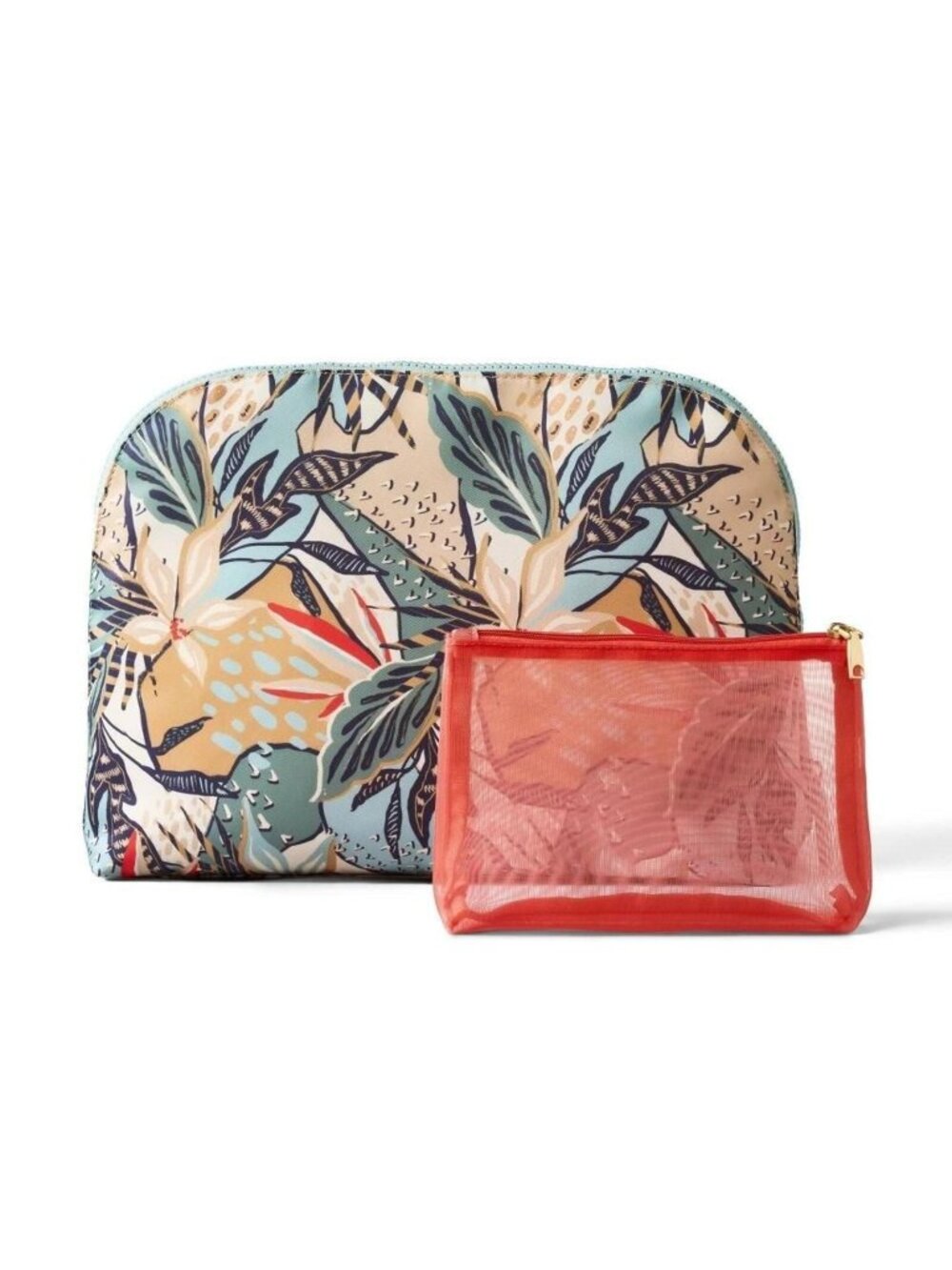 Sonia Kashuk Large Travel Makeup and Toiletry Bag Set - 2pc - Tropical Print